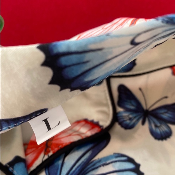 Butterfly Print Pajama Set - Picture 6 of 8